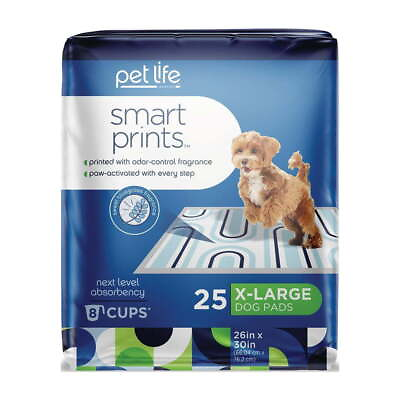 #ad Pet Life Unlimited Dog Pads Smart Prints XL Lava Lamp Print 25ct $22.98