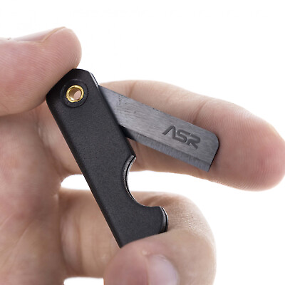 #ad ASR Tactical Folding Ceramic Razor Blade Micro EDC Escape Knife Survival Tool $10.99