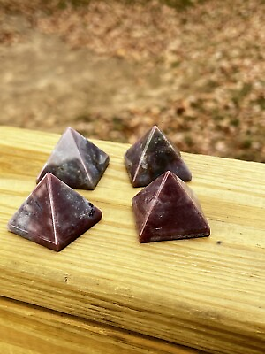 #ad Red And Purple Agate Pyramid $16.80
