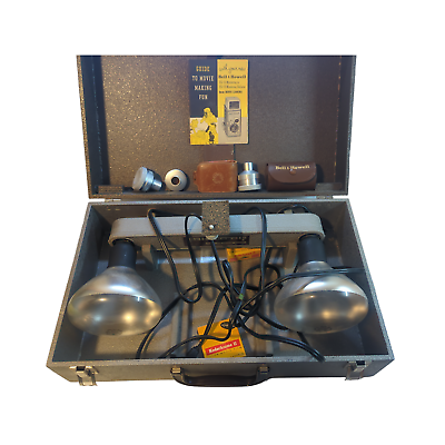 #ad Vintage 1960s Working Bell amp; Howell Indoor Light Bar Lamp Movie Original Case $45.00