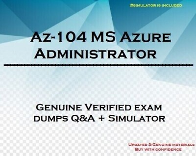 #ad Az 104 MS Azure Administrator exam dumps Questions answers amp; simulator $4.75