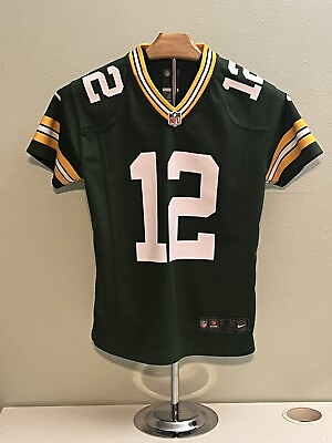 #ad Green Bay Packers Aaron Rodgers #12 Jersey Size Small On Field Youth Nike $19.99