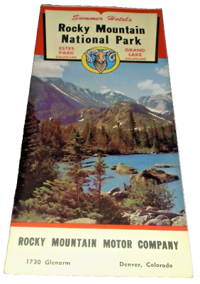 #ad 1956 ROCKY MOUNTAIN NATIONAL PARK BROCHURE $25.00