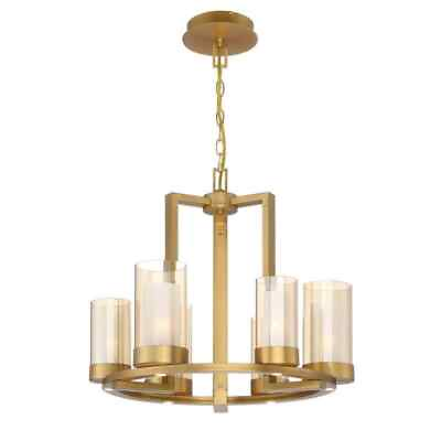 #ad Home Decorators Collection Samantha 60 Watt 6 Light LED Brass Chandelier $99.95