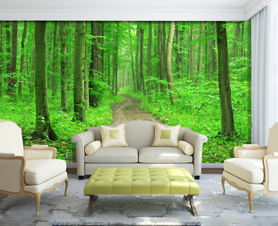 #ad 3D Grass Forest ZHU3492 Wallpaper Wall Mural Removable Self adhesive Zoe $39.99