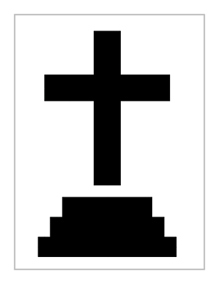 #ad Cross Stencil Religious Single Mounted Church 8quot; x 10quot; Reusable Sheet S1241 $11.99