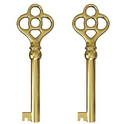 #ad KY 3 Hollow Barrel Replacement Skeleton Key Pack of 2 Brass $29.47