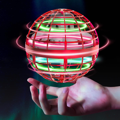 #ad Tikduck Flying Orb Ball Toys Soaring Hover Boomerang Spinner Hand Red $54.63