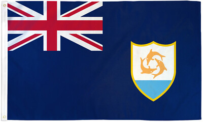 #ad Anguilla Flag 3x5ft Flag of Anguilla Anguillan Flag 3x5 House Flag $9.95
