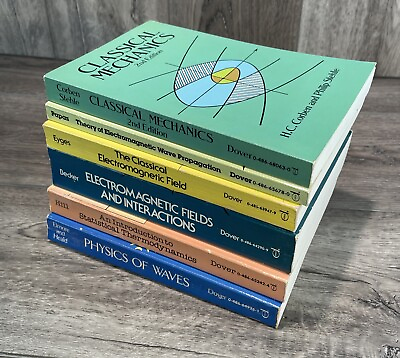 #ad Dover Electromagnetic Field Physics Lot Of 6 Classical Mechanics Waves Theory $74.95