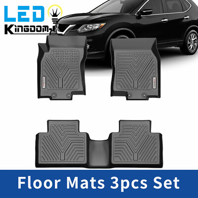 Floor Mats for 2014 2020 Nissan Rogue All Weather TPE Heavy Duty 3pcs Full Set $72.89