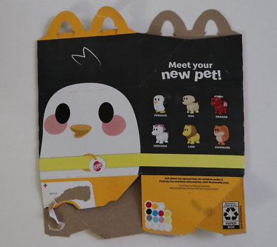 #ad McDonalds 2023 Adopt Me Penguin BOX ONLY $3.39