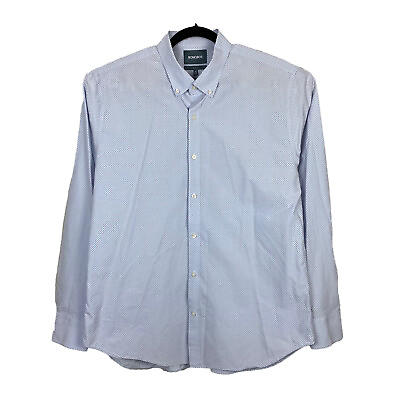 #ad Bonobos Button Up Shirt Slim Fit XL Blue Purple Polka Dot Print $7.98