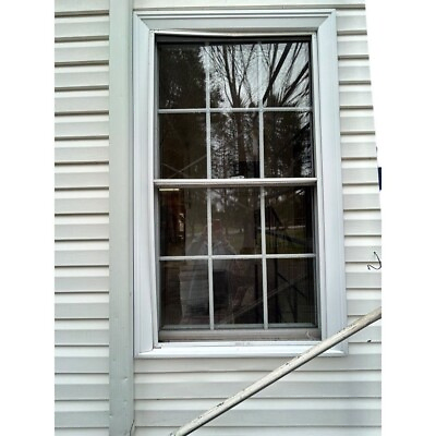 #ad Double Pane Window with Screen 35 1 4quot; x 59 1 4quot; White Grid $149.00