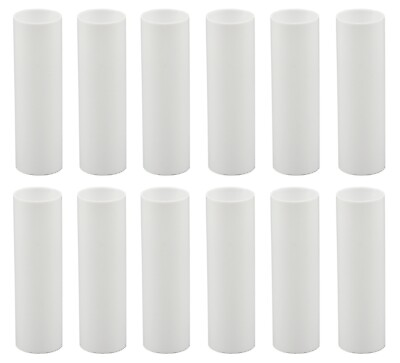 #ad #ad 3 Inch White Plastic Candle Cover For Candelabra Base Lamp Sockets 12 Pieces $9.99