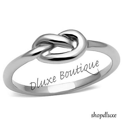 #ad Women#x27;s Girls Infinity Knot Stainless Steel Love Promise Fashion Ring Size 5 10 $12.99