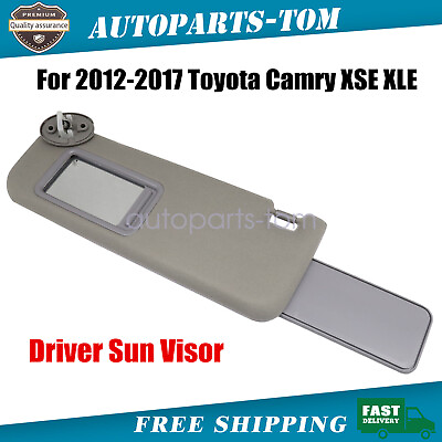 #ad For 2012 2017 Toyota Camry XSE SE Driver Sun Visor W Sunroof Gray 74320 33F50 B0 $35.29