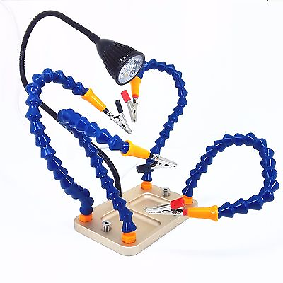 #ad DIY Third Hand Helper Soldering Iron LED Lights Tools Welding Electronic C $119.00