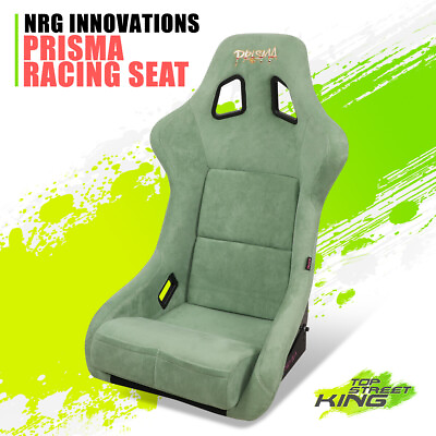 #ad NRG Performance Olive Vegan Micro Fiber Prisma Fixed Back Bucket Race Seat Large $360.00