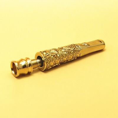 #ad Solid Brass Small Size Cigarette Holder Cigarette Filter Pipe Length 2.4quot; US $12.99