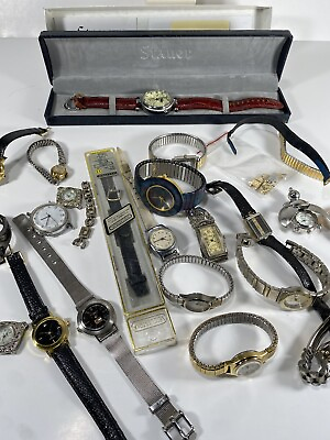 #ad Vintage Watch Lot For Parts Or Repair Stauer Timex amp; Other $69.99