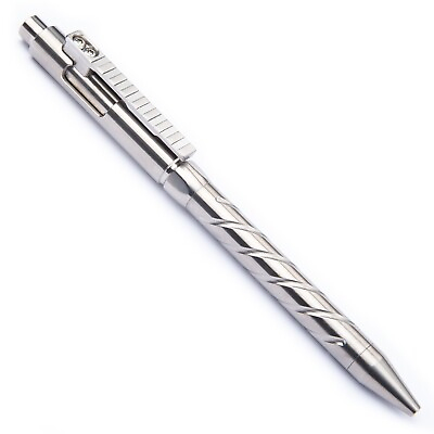 #ad Titanium Alloy Integrated Pen Clip Switch Pen Ballpoint Pen Signature Gel Pen $41.38