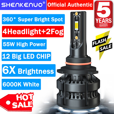 #ad For Chevy Silverado 1500HD 2500HD 3500 03 06 LED Headlight H L Fog Light Bulb Z8 $57.59