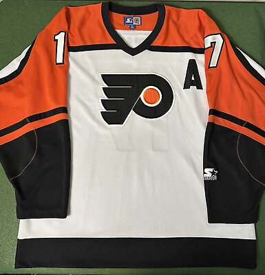 #ad Vintage Rod Brind’Amour Philadelphia Flyers 90s Starter NHL Jersey • Men’s XL $129.99