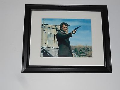 #ad Framed Dirty Harry Clint Eastwood Film Clip print in Glass Frame 14quot; by 17quot; $45.00