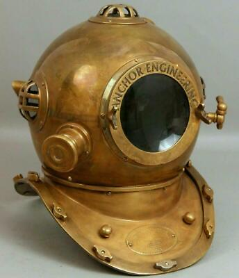 #ad Diving Helmet Old Marine Divers Helmet Large Metal Deep Sea Helmet Replica GIFT $216.80