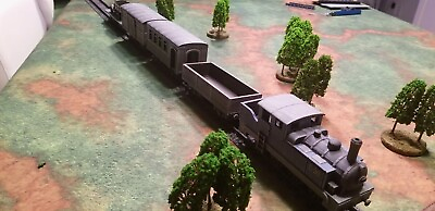 #ad Civilian Train Set 1 56 28mm w tracks $50.00
