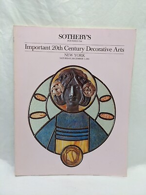 #ad Sothebys Important 20th Century Decorative Arts Dec 7 1985 Catalog $15.00
