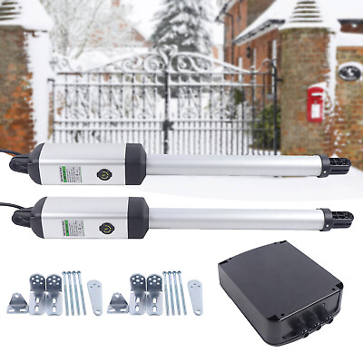 #ad Electric Automatic Door Opener Double Arm Operator Kits Load 300kg With Remote $334.16