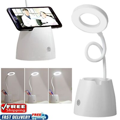 #ad LED Desk Light Bedside Reading Lamp Dimmable Rechargeable Table Touch Control $11.99