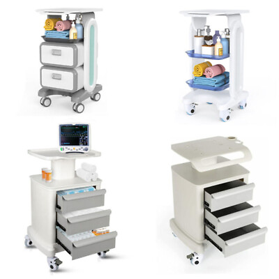 #ad 3 Drawers Medical Cart Mobile Dental Lab Trolley Rolling Cart for Ultrasound $177.77