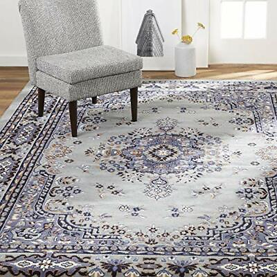#ad Large Area Rugs For Living Room 8x10 Silver Blue Carpet Reduced Price Clearance $96.28