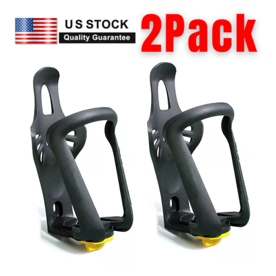 #ad 2 X Bicycle Water Bottle Holder Mount Handlebar Rack Bike Cycling Drink Cup Cage $9.99