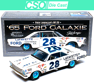 #ad Fred Lorenzen 1965 Ford Galaxie University of Racing 1 24 Die Cast NEW $74.99