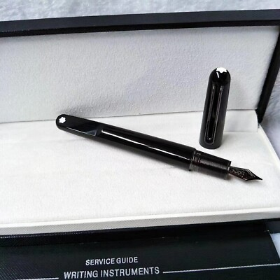 #ad Luxury M Magnet Series Bright Black Color Black Clip 0.7mm nib Fountain Pen $24.42