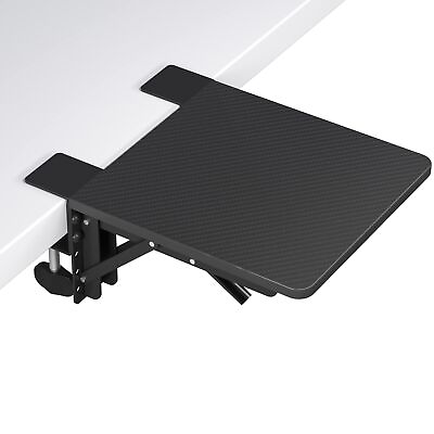 #ad BONTEC Ergonomics Desk Extender Tray 9.5quot;x9.1quot; Table Mount Arm Wrist Rest Sh... $37.90