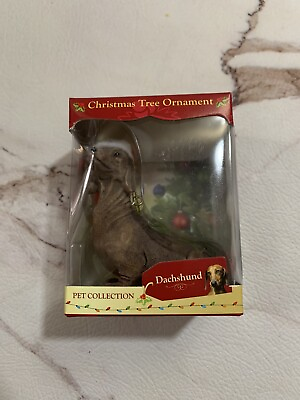 #ad Dachshund Ornament American Canine Assoc NIB Limited Edition Christmas Pet $19.00
