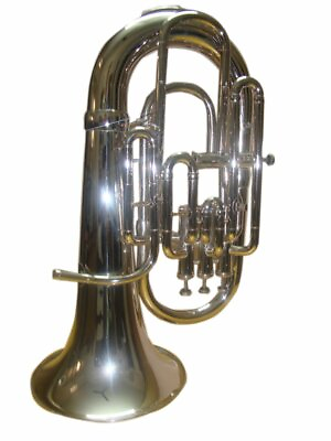 #ad Bb 4V Euphonium Silver With Free Hard Case MP $345.03