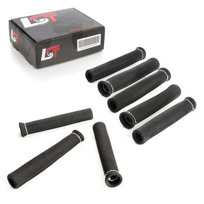 #ad 8x Protective Case Glass Fiber Heat Steckerschutz Spark Plug Black for Hyundai $31.03