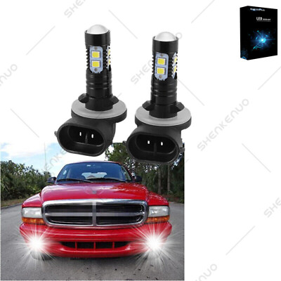 #ad 881 898 LED Fog Light Bulb Front 6000K for Dodge Durango 2001 2002 2003 2400LM $10.20