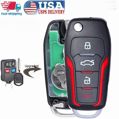 #ad #ad Upgraded Flip Remote Car Key FOB 1999 2004 for Ford Mustang CWTWB1U331 4D63 $18.98