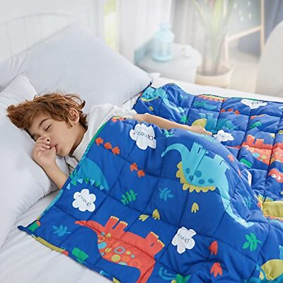 #ad Weighted Blanket Kids Weighted Blanket for Kids 5 36quot;×48quot; 5lbs Blue Dinosaur $38.16