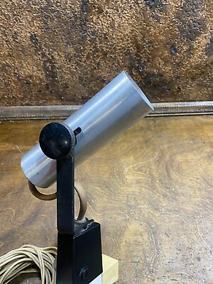 #ad Vintage Lightolier Mid Century Aluminum Bullet Light Fxture w power supply $149.99