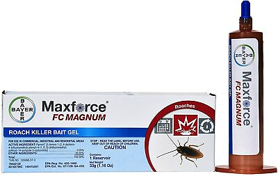 #ad 1 Tube 1 Plunger Maxforce FC Magnum Cockroach German Roach Control Gel Bait $26.95