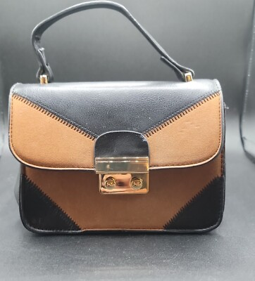 #ad Vintage Small Satchel Top Handle Ladies Satchel Small Purse Handbag $35.00