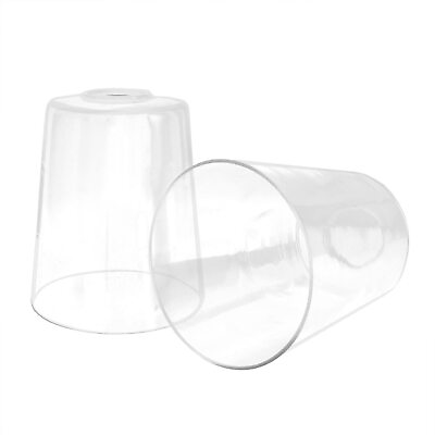 #ad 2 Pack Clear Glass Shade Modern Light Fixture Replacement Globe or Cover wit... $53.62